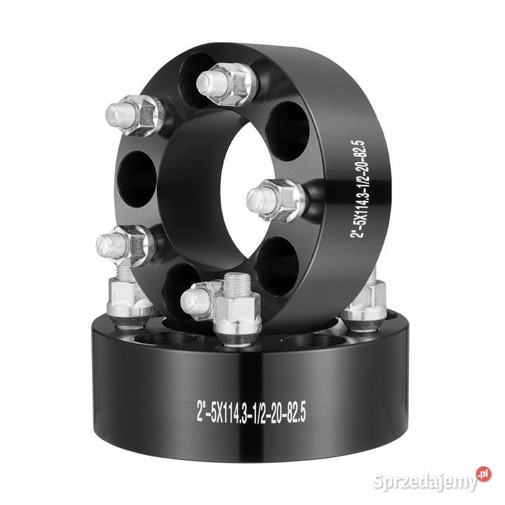 Dystanse 4sztuki 5x1143 czarne 51mm 4 na oś