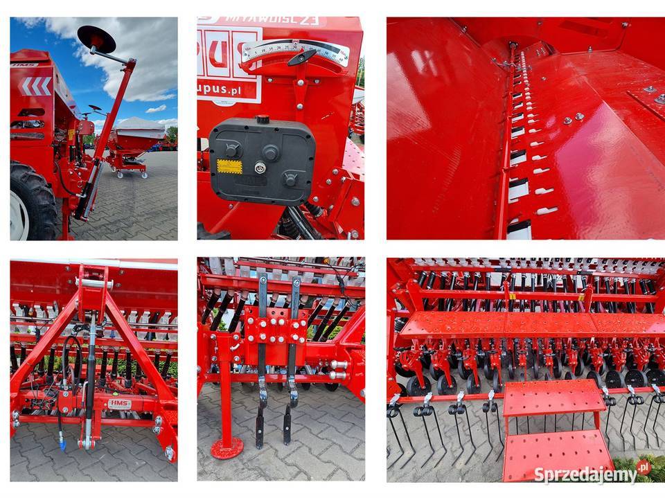Siewnik do zboża dwutalerzowy 3m HMS agromasz Włocławek