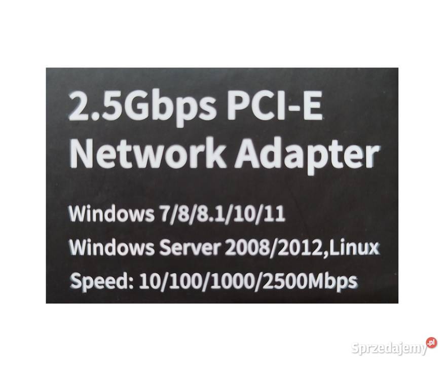 Karta sieciowa 25G PICE na RJ45 NOWA Pozostałe Piekary Śląskie sprzedam