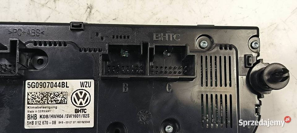PANEL KLIMATYZACJI VOLKSWAGEN GOLF VII Lipno sprzedam