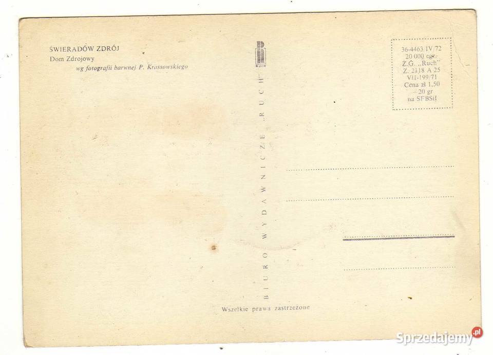 ŚWIERADÓW ZDRÓJ DOM ZDROJOWY 1