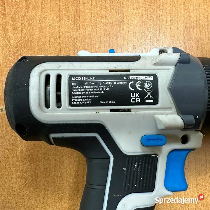 Wiertarkowkrętarka MacAllister 18V Akumulator Elbląg