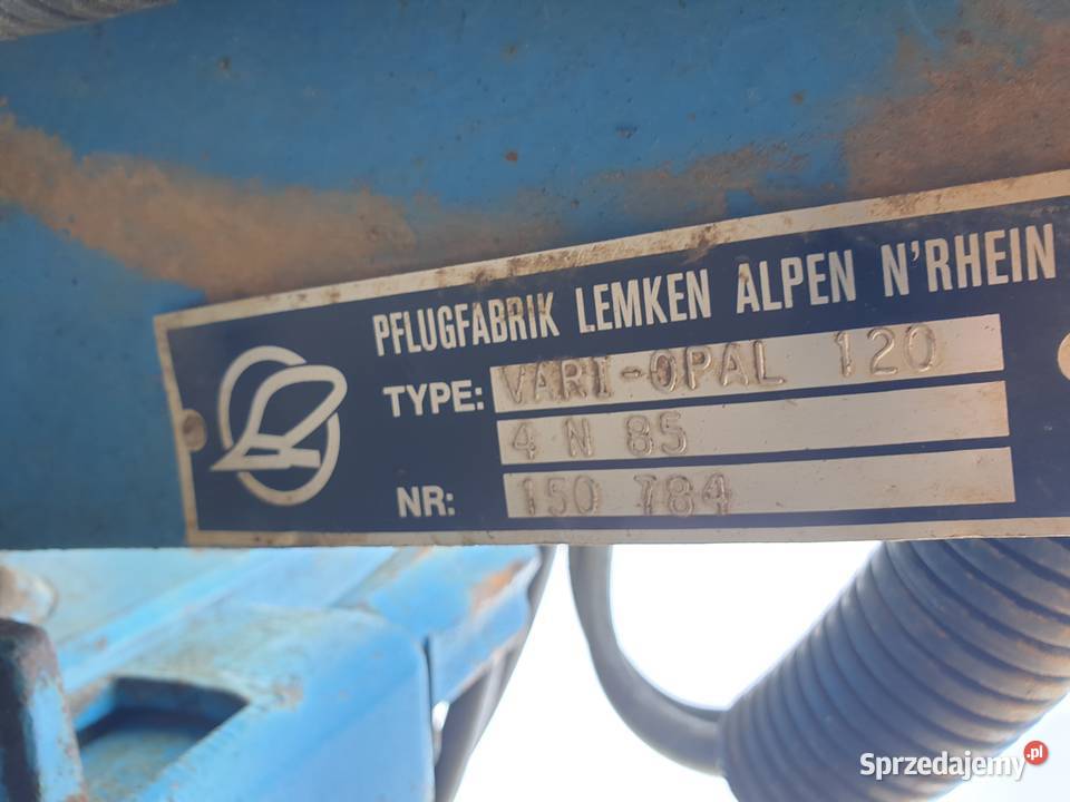 Pług Lemken 4skibowy VariOpal 120 Vario 2m Śliwnik