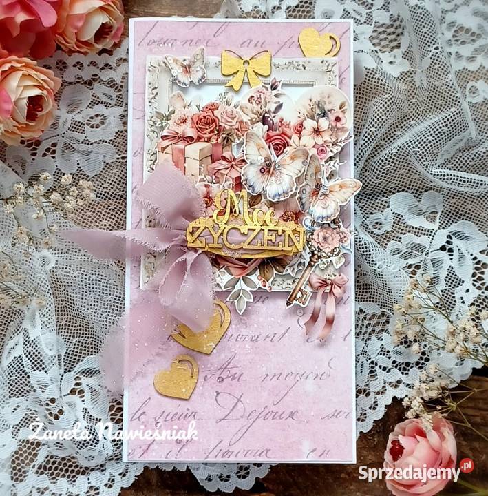 Kartka urodzinowa hand made urodziny Mszana Dolna sprzedam