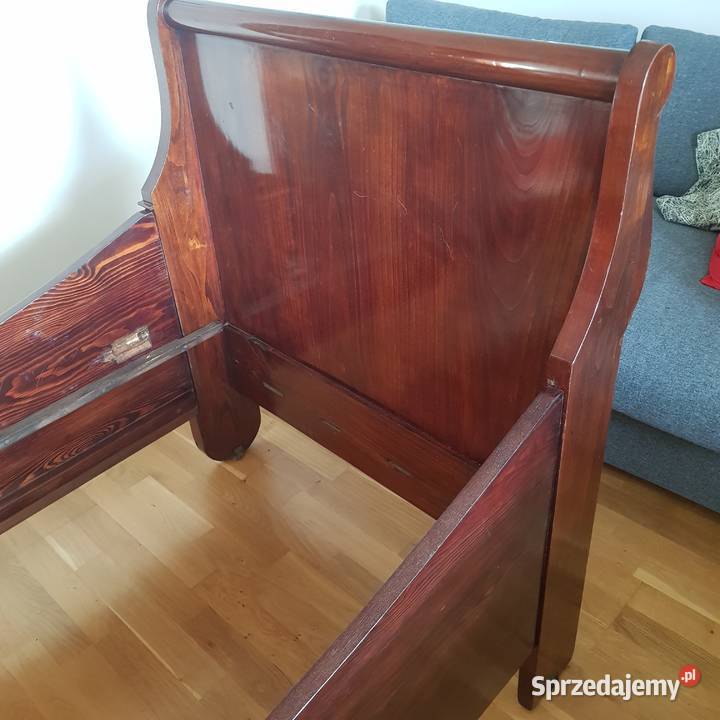 Łóżko biedermeier Wilno mazowsze ok 1800 Orneta