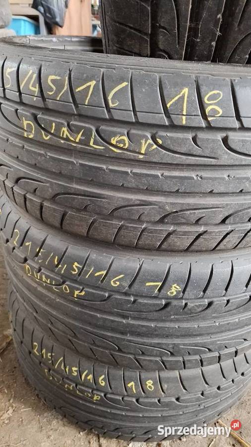 21545R16 opony letnie Dunlop 7mm 45 podlaskie Bielsk Podlaski
