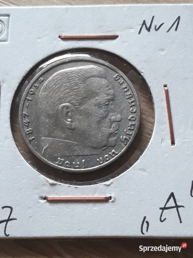 2 Marki Paul von Hindenburg 1937 rmen A 1J wielkopolskie Konin sprzedam