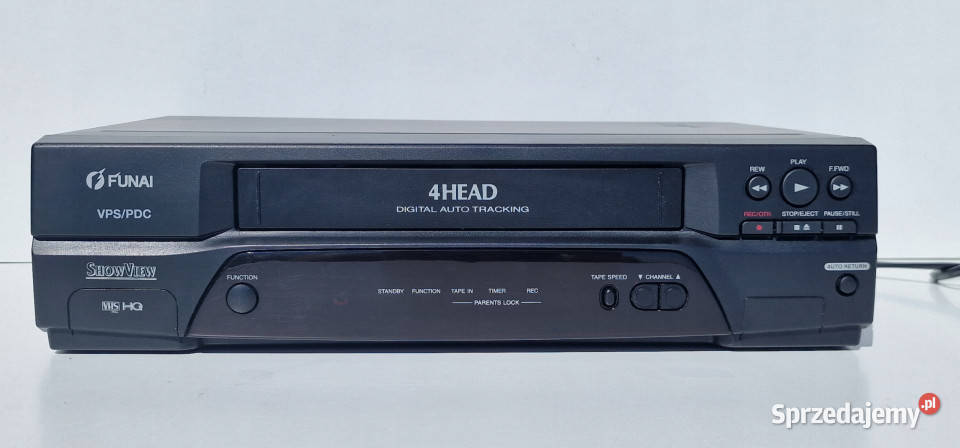 Video magnetowid Funai 4 head Stereo hifi VHS Międzychód sprzedam