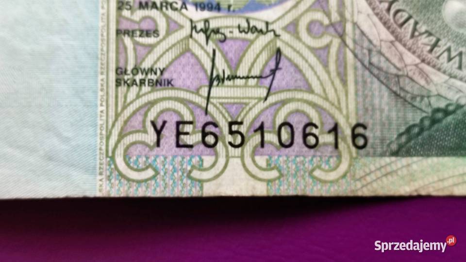 Banknot kolekcjonerski 100 1994 seria Pruszków