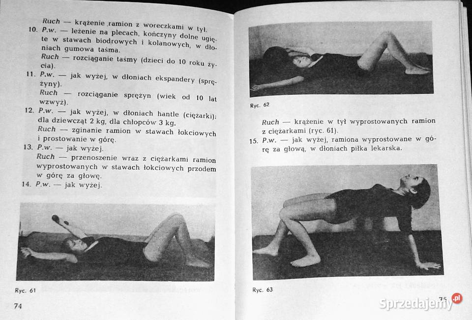 Ćwiczenia dzieci i młodzieży z bocznym Rok wydania 1985 Chełm
