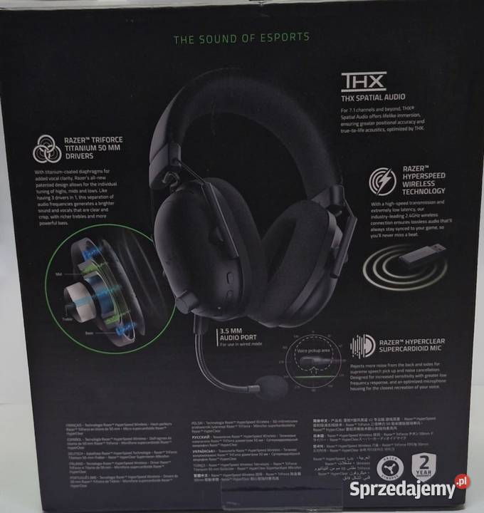 Słuchawki bezprzewodowe nauszne Razer BlackShark Łódź