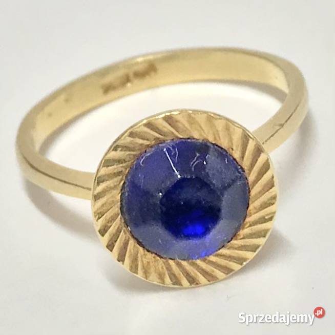 Pierścionek z żółtego ZŁOTA 750 18K cudowny mazowieckie Warszawa