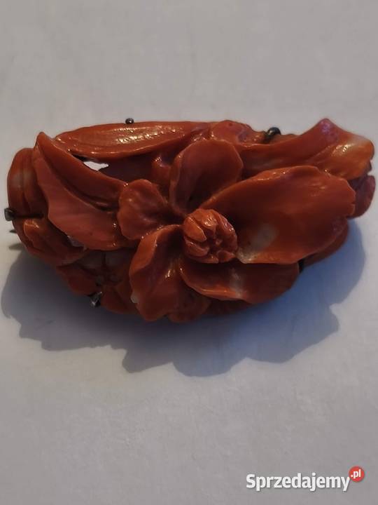 Broszka koral antyk Białystok