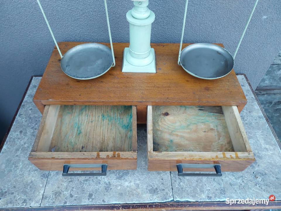 Stara waga szalkowa laboratoryjna 1 1953r Pozostałe Tczew