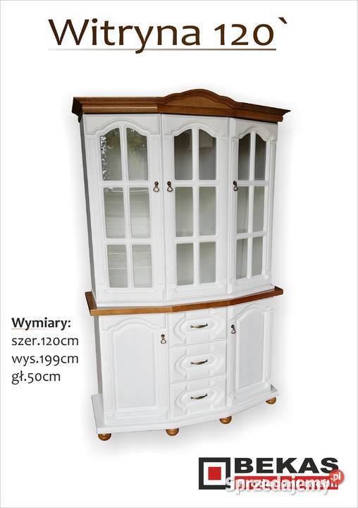 Stylowa Witryna 120 Dąb rustikalny Salon Nowa Starachowice