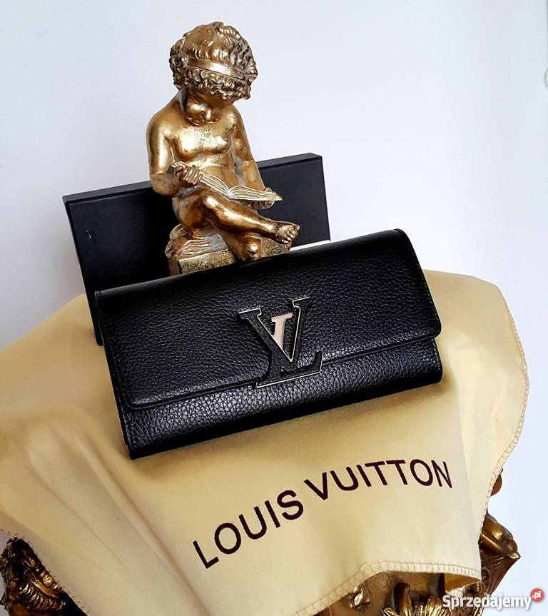 SKÓRA NATURALNA PORTFEL LOUIS VUITTON SKÓRZANY Dla kobiet Bydgoszcz