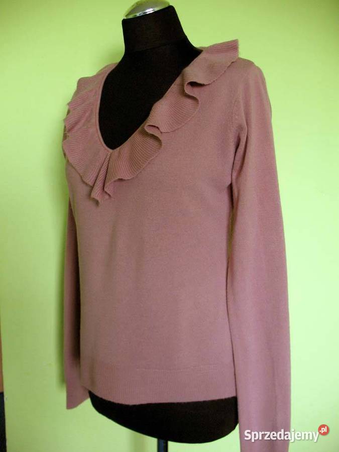 Bluzka cienki sweter z akrylu 38 M biust 100