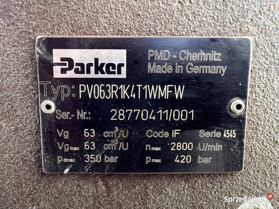 Parker PV063R1K4T1WMFW pompa hydrauliczna Układ hydrauliczny wielkopolskie Poznań