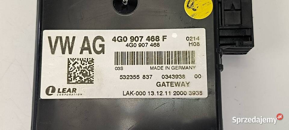 MODUŁ AUDI A6 C7 4G0907468F kujawsko-pomorskie Lipno