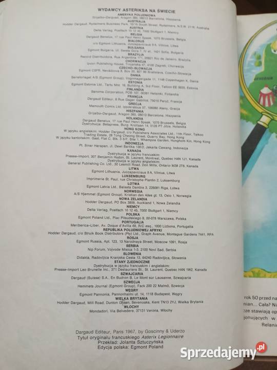 Komiks Asterix Legionista Koszalin sprzedam