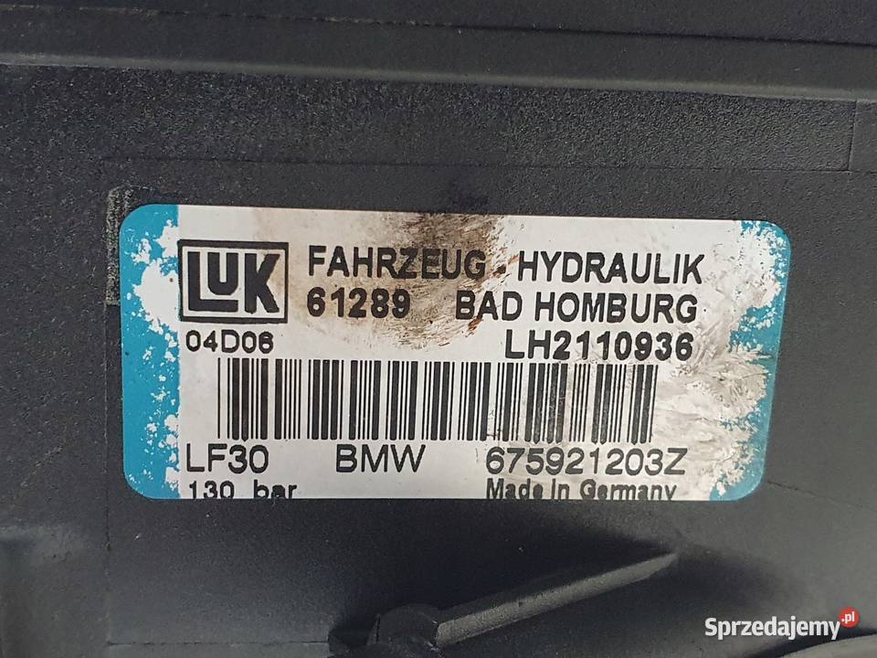 POMPA WSPOMAGANIA BMW E65 30 D oryginał 6759212 osobowe Chełm