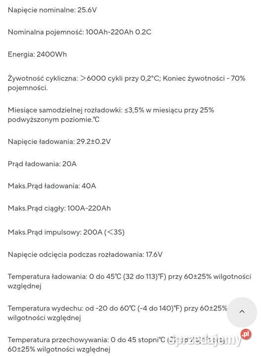 NOWY Akumulator 24V 200Ah Nowy Korczyn