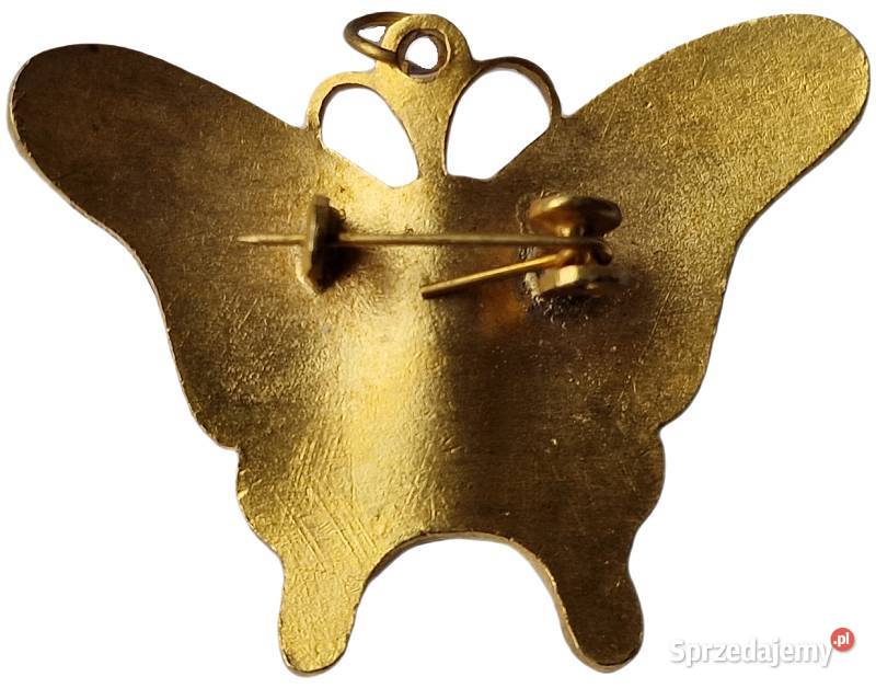 VINTAGE BROSZA WISIOR CLOISONNE MOTYL W STYLU Częstochowa