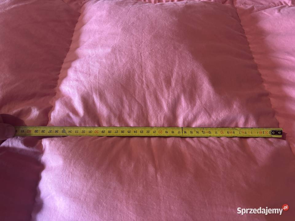 Kołdra z gęsiego puchu ciepła ręcznie szyta śląskie Bytom sprzedam