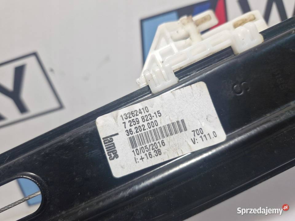 BMW F30 F31 PODNOŚNIK SZYBY PRZÓD LEWY 7259823 dolnośląskie