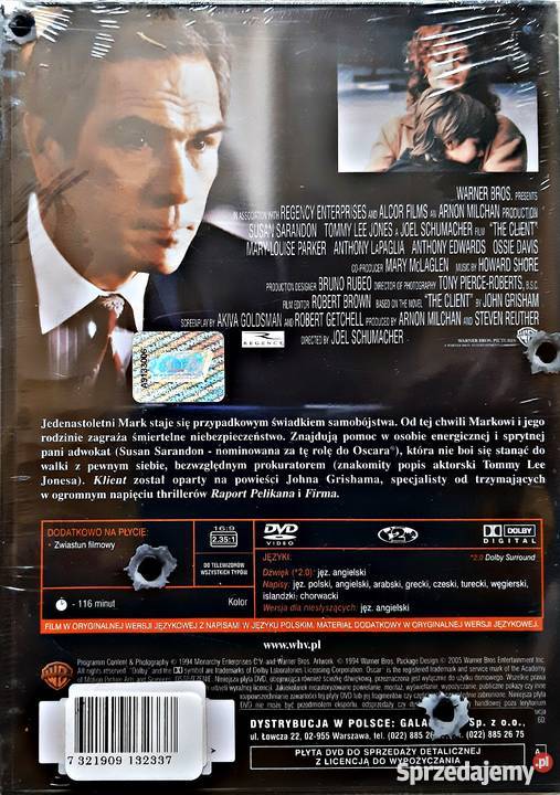 KLIENT TOMMY LEE JONES KINO TWARDYCH FACETÓW Kalisz sprzedam