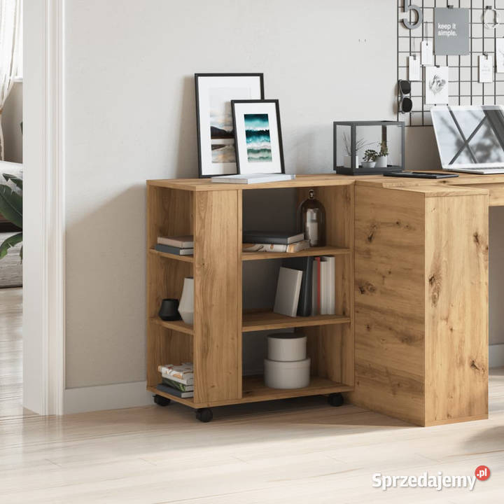 Szafka na kółkach dąb artisan 60x35x75 WM856657 Pozostałe mazowieckie Warszawa