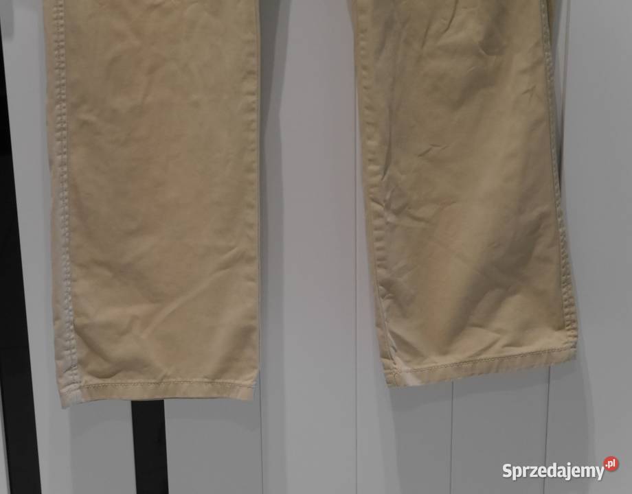 Bershka Cargo bojówki beż 32 XXS Bez wzoru Wrocław