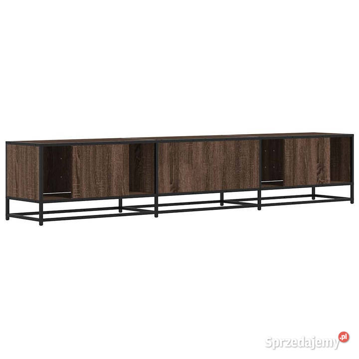 Szafka pod telewizor brązowy dąb 210x35x41