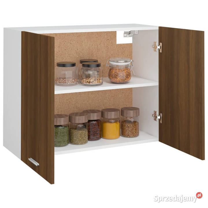 Szafka wisząca brązowy dąb 80x31x60 WM815590 mazowieckie Warszawa