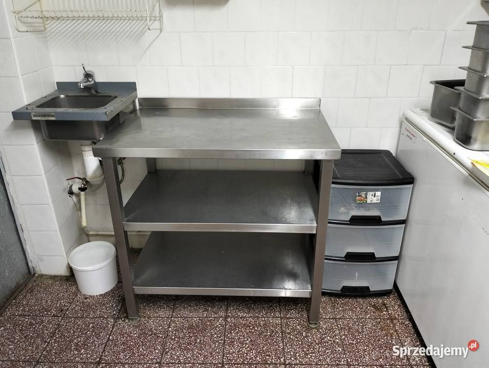 Stół gastrnomiczny z 2ma półkami 90x60x85 Słupia Kapitulna