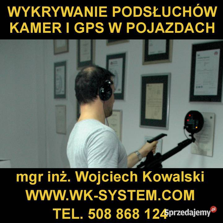 Detektyw mgr inż wykrywanie podsłuchów Toruń