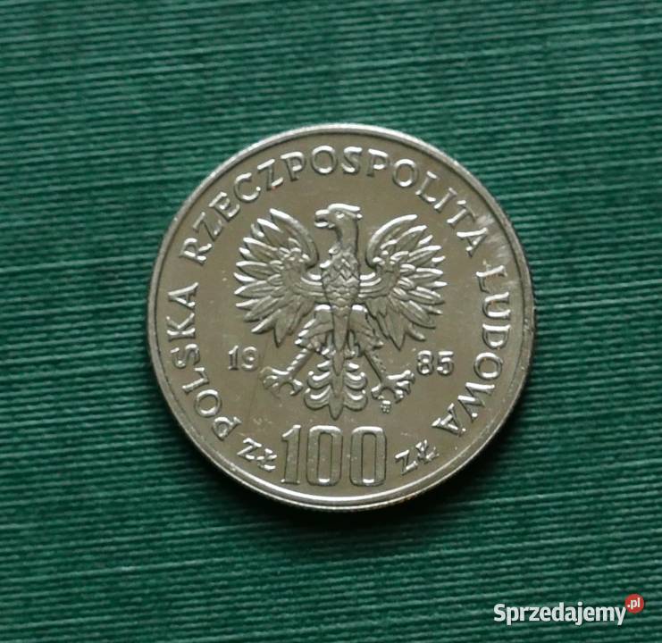 POLSKA 100 złotych 1985r Pomnik Szpital Numizmatyka