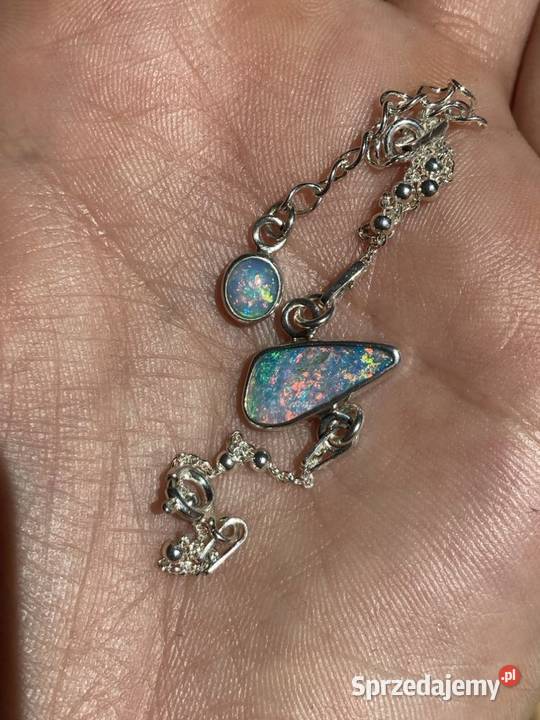 bransoletka 925 z naturalnymi błękitnoróżowymi Warszawa sprzedam