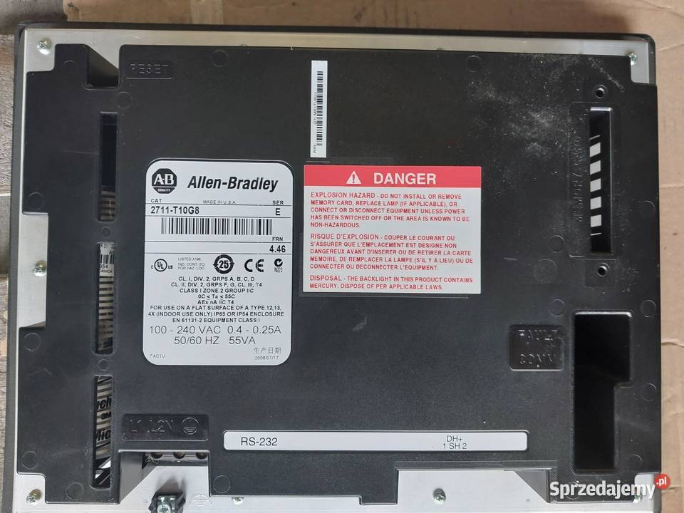 Panel dotykowy 2711T10G8	ALLEN BRADLEY Dragacz
