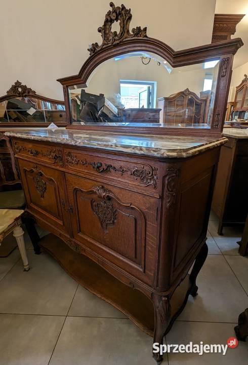 Pomocnikkomoda z lustrem rocaille sklep Dąbrowa Meble sprzedam