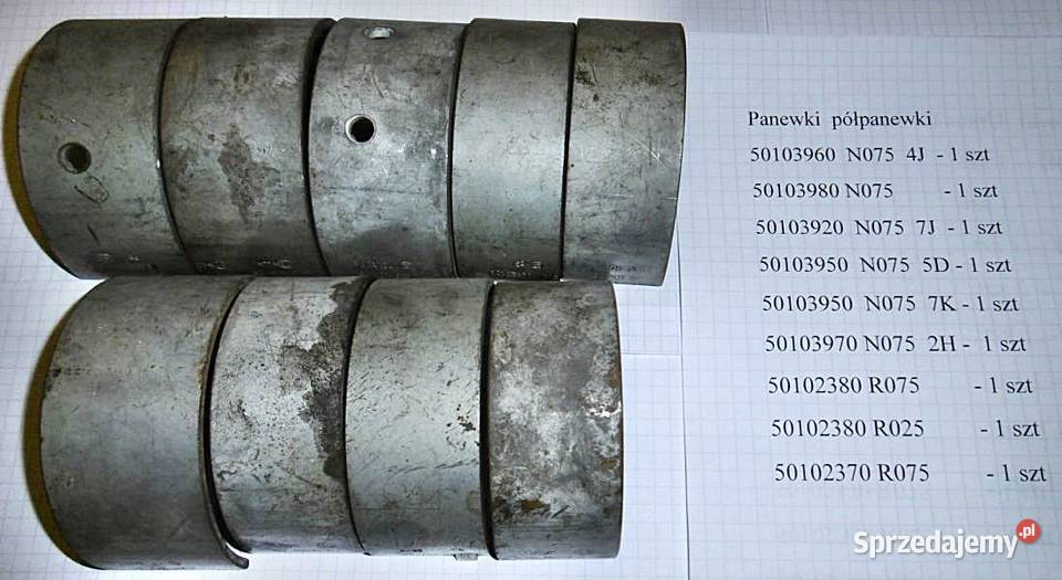 Półpanewki panewki korbowodowe ciągnik Ursus ES Ostrów Wielkopolski