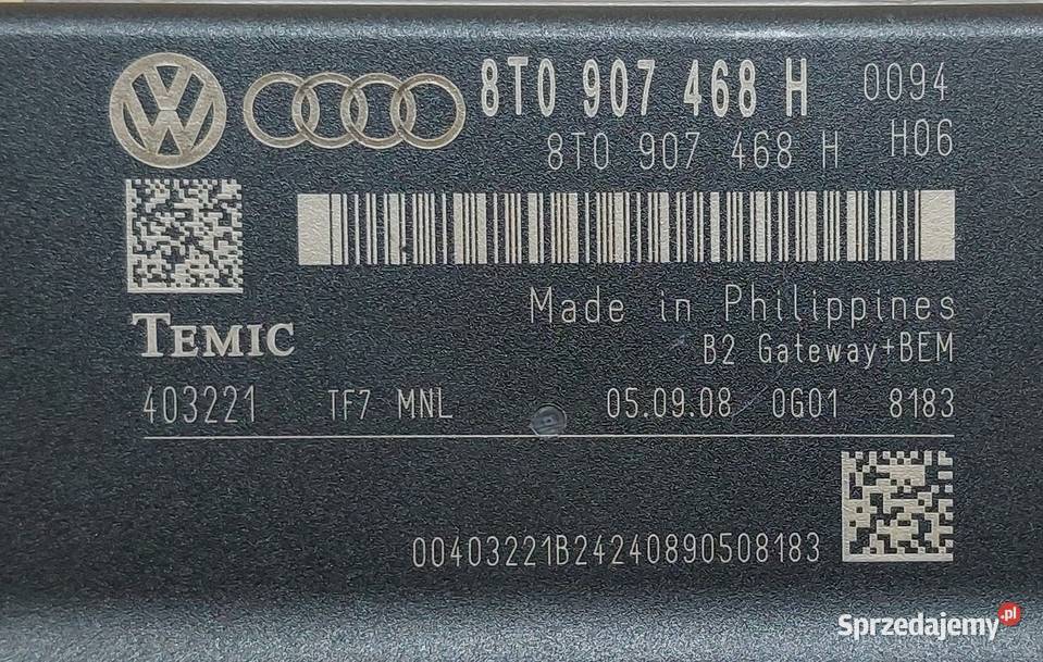 MODUŁ STEROWNIK GATEWAY AUDI A5 8T 8T0907468H Układ elektryczny Mielęcin