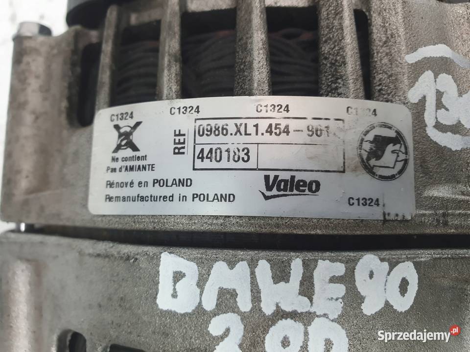 ALTERNATOR BMW E60 E61 E87 E90 E91 20 D Valeo Chełm