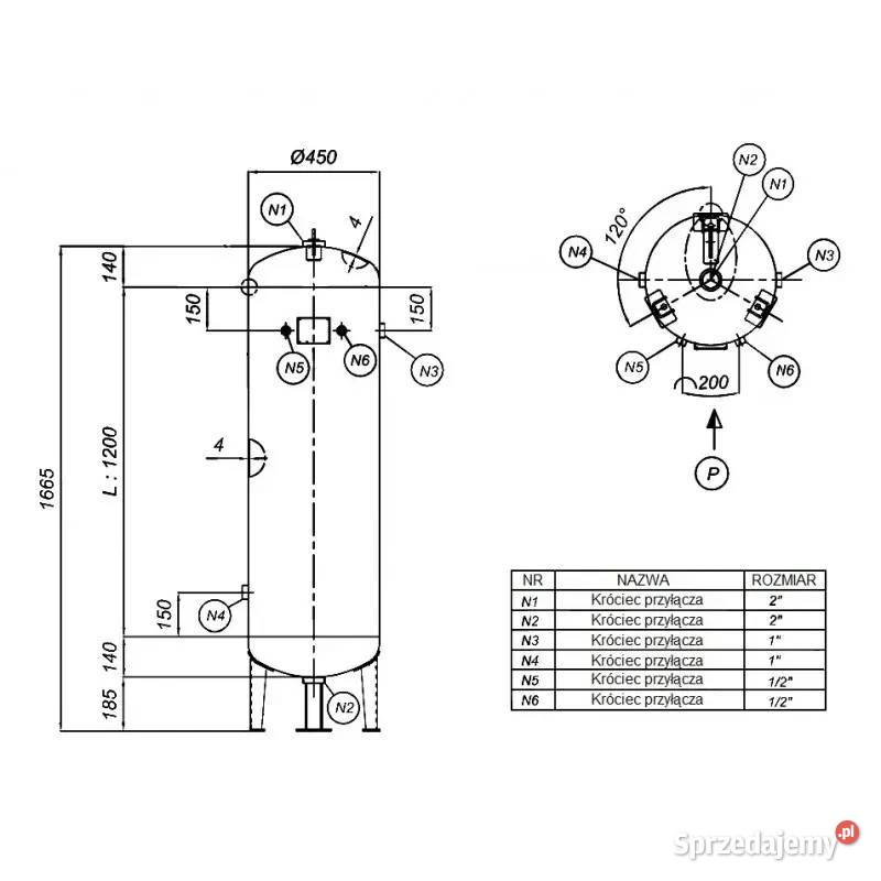 Kompresor śrubowy LUFT 700 55kW 650Lmin Zbiornik Siedlce