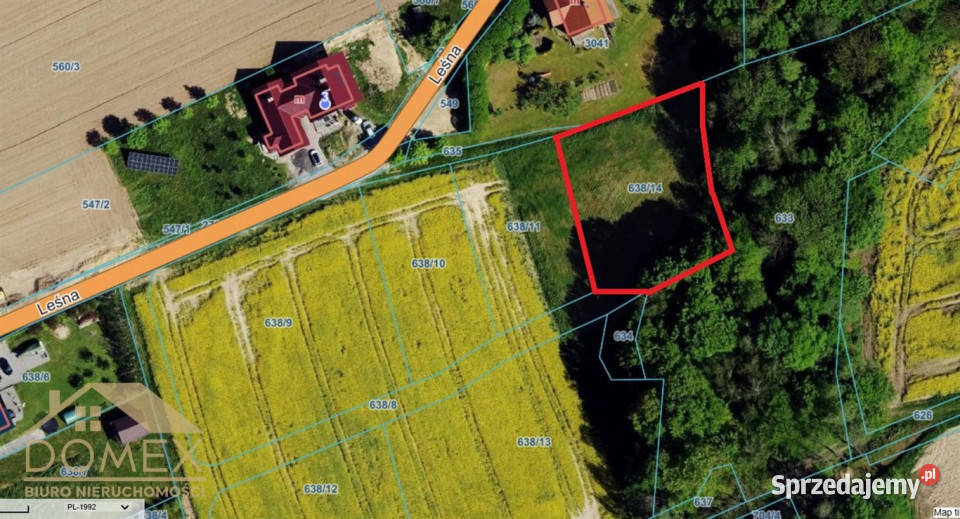Działka Mazańcowice 1299m2 Sprzedaż