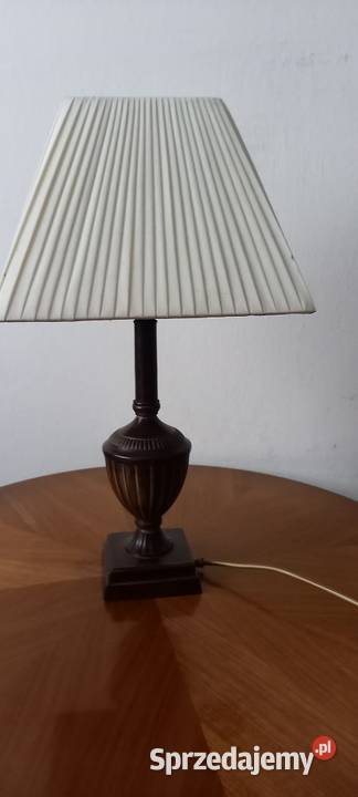 Mosiężna lampka nocna z abażurem Wysyłka łódzkie Skierniewice