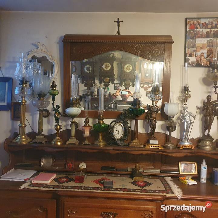 Mała sprawna lampa naftowamuzealny oryginał z Wrocław