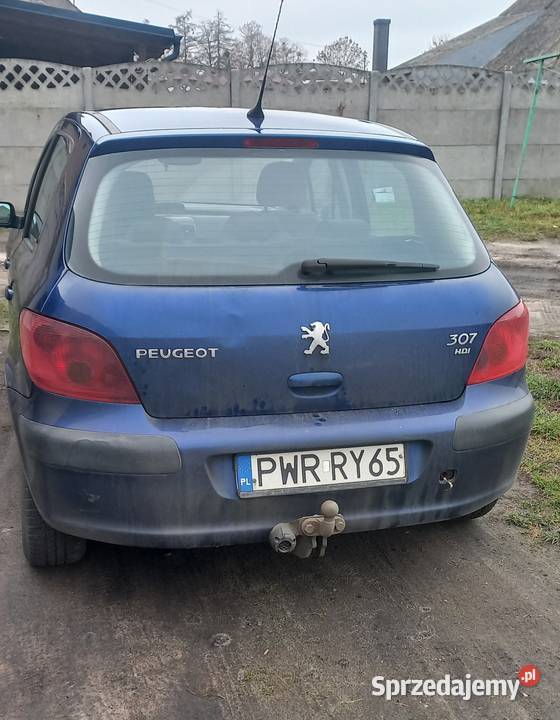 Peugeot 307 16 hdi 2004 r 399000km wielkopolskie Wszembórz sprzedam