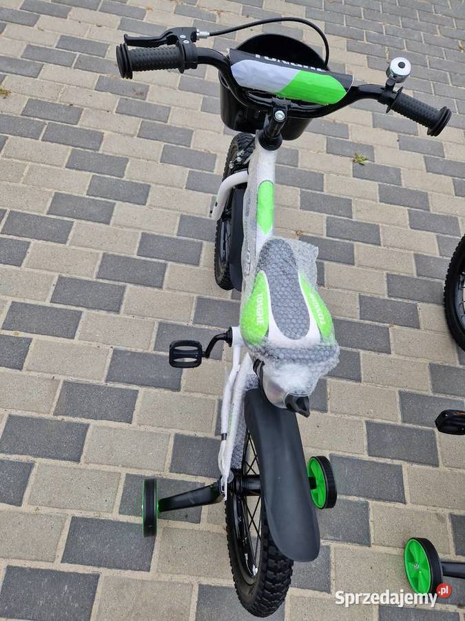 Rowerek 16 Biało zielony sport tonghe speed