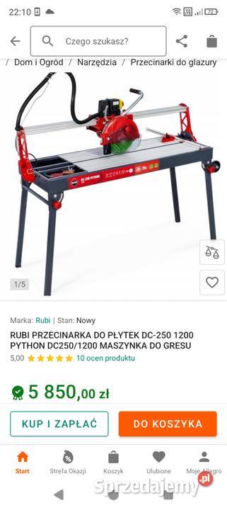Sprzedam Rubi DC 250 1200 PYTHON